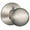Nickel, variant on SCHLAGE F170 ORB 605 Knob Lockset,Mechanical,Dummy,Grd. 2