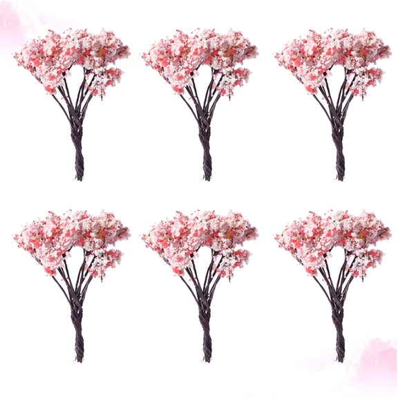 Minkissy 6Pcs Garden Decorations Plastic House Ornaments Outdoor Yard Patio Decorative Accessories