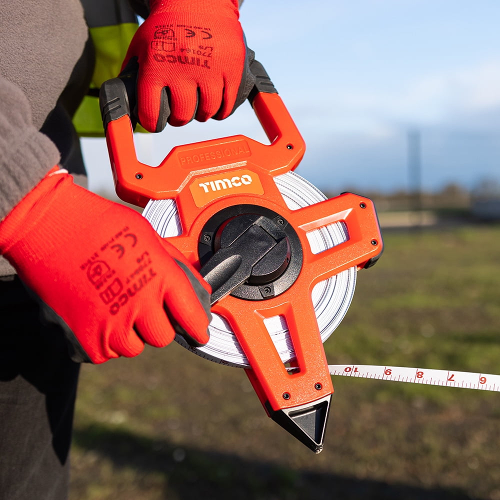 Timco - Open Reel Tape Measure (Size 50m x 13mm - 1 Each)