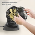 thumbnail image 3 of stanreset ABS Car Dashboard Fan Foldable Rotary Replacement Universal Self-adhesive Automotive Vehicle Cooling Fans Cooler 24V, 3 of 6