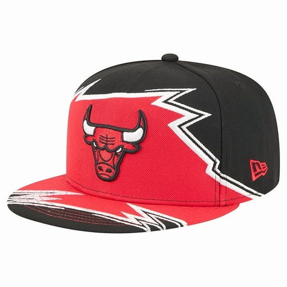 Men's New Era Black/Red Chicago Bulls Break 59FIFTY Fitted Hat