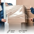 thumbnail image 6 of PSBM Stretch Wrap with Extended Core Handles 20"x1000' 4 Rolls 80 Gauge Clear Shrink Film/Wrap, Heavy Duty Industrial Strength Up to 800% Ultimate Stretch, Plastic Wrap for Moving, Packing, Shipping, 6 of 7