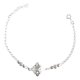 thumbnail image 1 of JOYARIS Pulsera Ajustable Nudo De Bruja Piedras Plata Ley 925 Talla Largo / Ancho 20 cm x 7.5 mm PT-0000916, 1 of 4