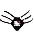 thumbnail image 1 of Hello Kitty-bragas Kawaii Kuromi My Melody para niñas, ropa interior Sexy con espalda en T, moda cruzada Y2K, regalo, 1 of 4