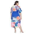 thumbnail image 7 of Women's Plus Size Kimono Summer Beach Wear Cover-up with Drawstring for Ladies Girls, 7 of 7