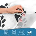thumbnail image 4 of Yayeee Kitchen Valance Rod Pocket 54" x 18" Living Room Window Curtain, Black Cartoon Cat Paw, 4 of 6
