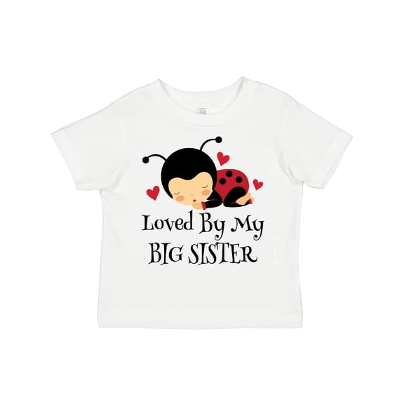 Inktastic Little Sister Ladybug Girls Toddler T-Shirt