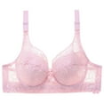 thumbnail image 5 of SNOWSONG Bras for Women, 3-Pack High Support Bra for Women Adjustable Straps Full Cup Up Bra Comfort Wireless Underwear, Push up Bra, Wireless Bras for Women, Bra Set Rose Gold 36, 5 of 9