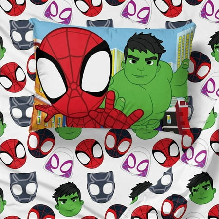 Sunny Side Up Spidey & His Amazing Friends 4 Piece Full Size Sheet Set
