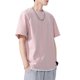 thumbnail image 1 of Camiseta hombre, Camiseta de manga corta para hombre Camisetas de algodón sólido con cuello redondo Tomshoo XX-grande, 1 of 7