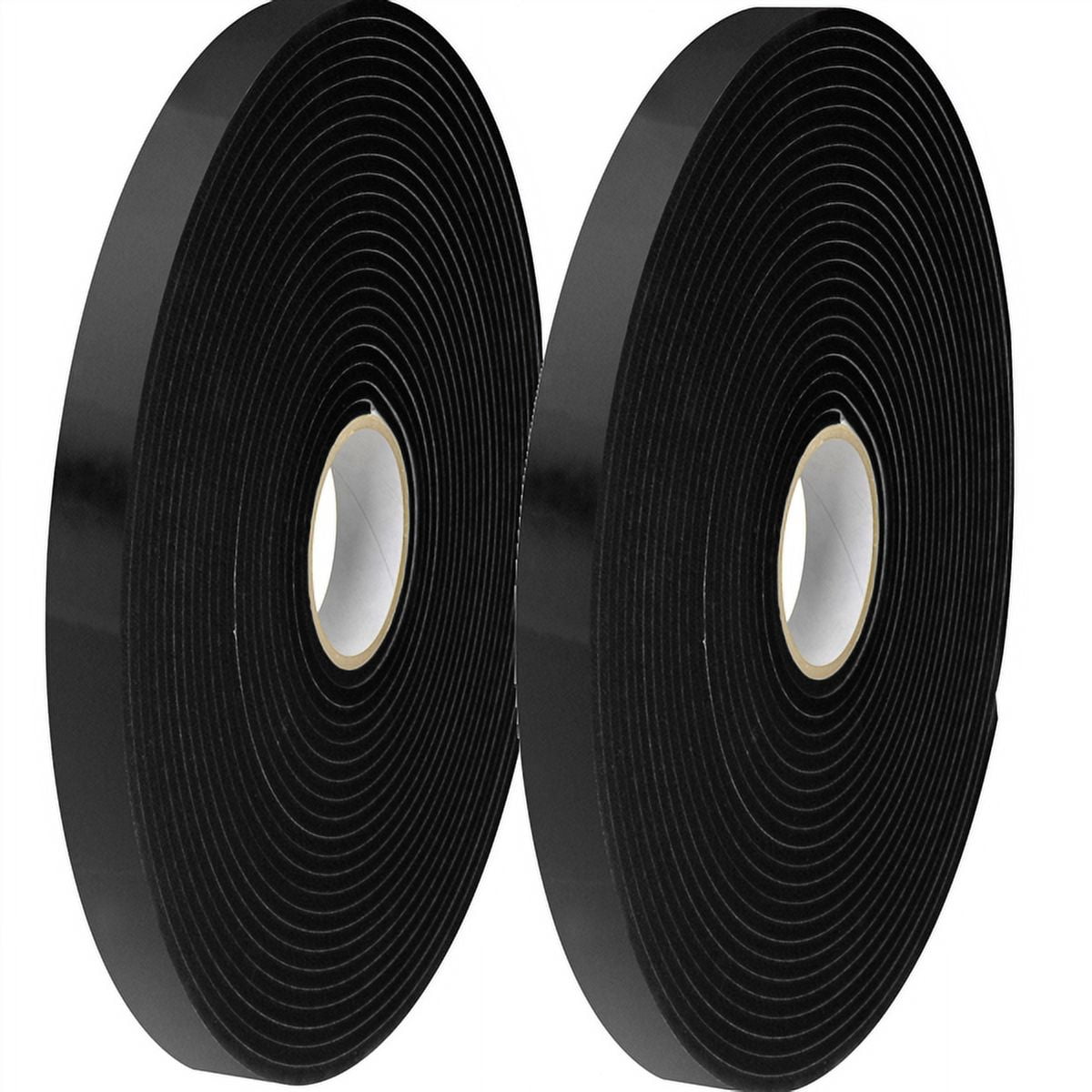 Tape Logic Double Sided Foam Tape 1/2" X 36 Yard (1/16" Thick Black) (2 Pack)