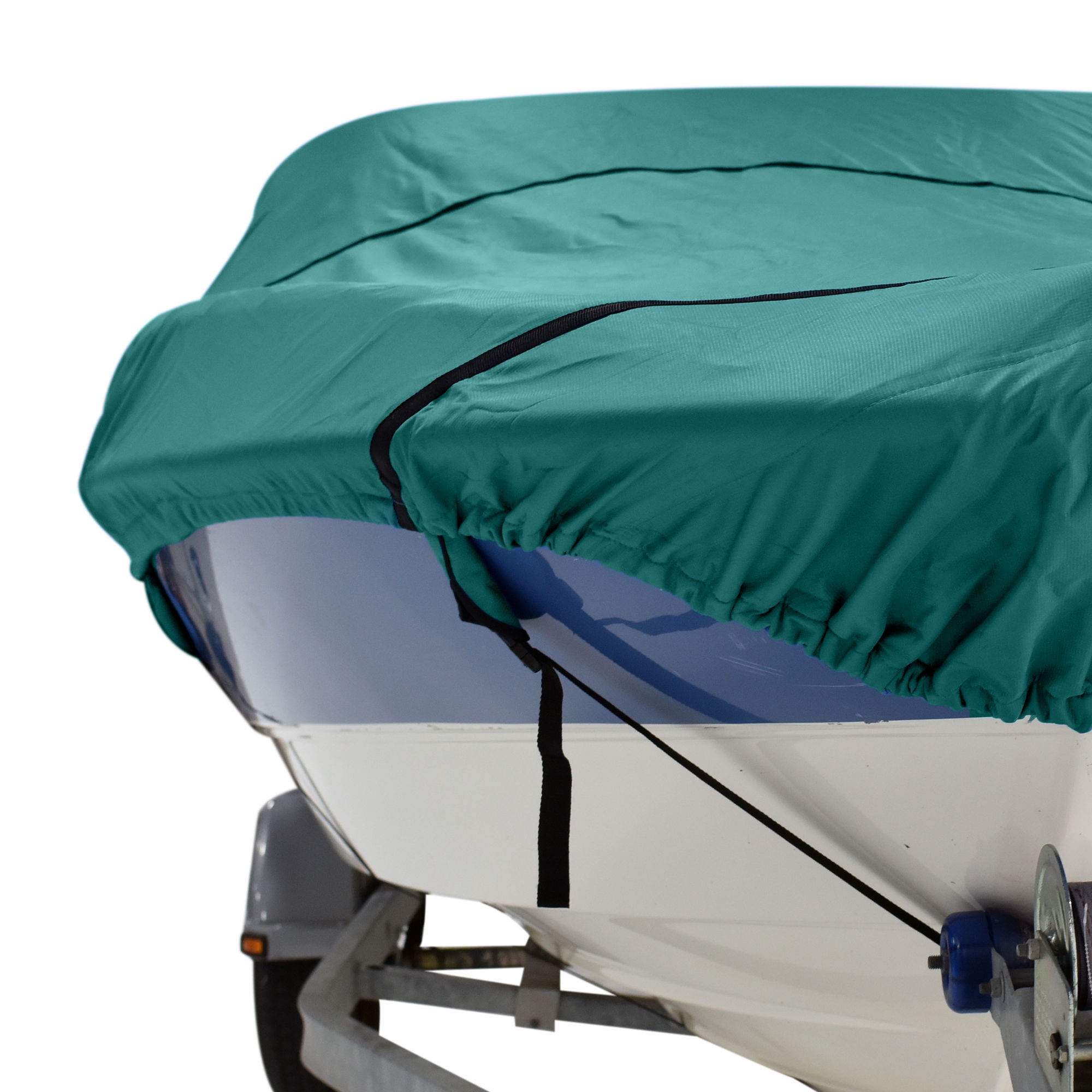 Budge American Flagship Ripstop Boat Cover, Fits V-Hull Fishing Boats, Hunter Green, 18'-20' Long (Beam Width Up to 102")