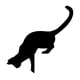 thumbnail image 1 of Letrero Esquina Puerta Metal Gato Halloween para Pared Interior Y Exterior, 1 of 9