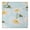 White-227, variant on Square Fitted Tablecloth Waterproof with Watercolor Daisy and Bee Print, Boho Chic Floral Cover for Patio Kitchen Picnic