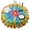 Colorful Rainbow Tie, variant on Colorful Abstract Pattern Round Tablecloth 60"x60",Wrinkle Wipeable Table Cloth for Kitchen Dining Room Picnic Patio Party