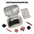 thumbnail image 5 of Unique Bargains 1 Set Cosmetic Bag Travel Makeup Bag Cosmetic Organizer Storage Bag for Women Gray 9.45"x6.10"x4.33", 5 of 6
