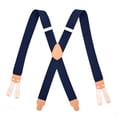 thumbnail image 2 of Bretelles pour Hommes, Bretelles Élastiques Réglables à Dos en X avec Pinces Robustes, Bretelles Mode Confortables pour Pantalons, pour Usage Quotidien, Extérieur, Décontracté, 2 of 3