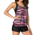 thumbnail image 5 of Plus Size Tankini for Women Sexy Casual Swimsuits with Swim Shorts Two Piece Bathing Suits, 5 of 6