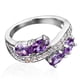 thumbnail image 5 of Fiudx Anillo de Diamantes, Elegante Banda de Acero Inoxidable, Anillo con Piedras Preciosas Brillantes Incrustadas, Versátil para Ocasiones Especiales, Regalo de Cumpleaños o Navidad, Material de Alt, 5 of 6