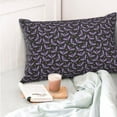 thumbnail image 4 of Fotbe Bat Purple Funda de Almohada Decorativa Estilo Occidental, Lujo en Algodón, Fundas para Almohadas King, Cojín Estampado para Decoración del Hogar-20"x30", 4 of 6