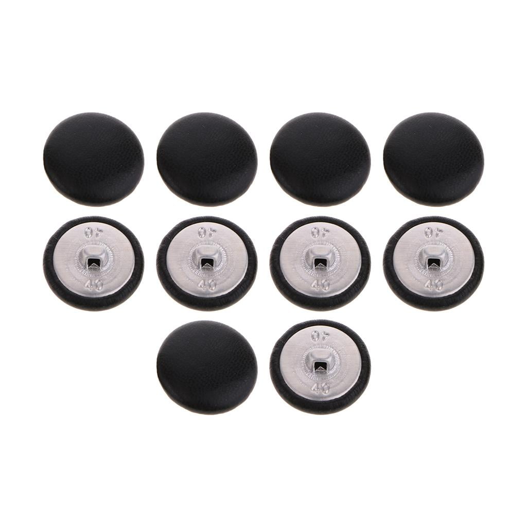 20pcs Artificial Leather Covered Buttons Upholstery Buttons Sewing