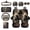 Horse, variant on FUIALDOLG Tropical Floral Hibiscus 16 PCS Car Seat Covers Set for Women with Steering Wheel,Seat Belt,Storage Bag,Rear View Mirror,Car Armrest Cushion,Headrest Pillow Sun Visor Storage Bag