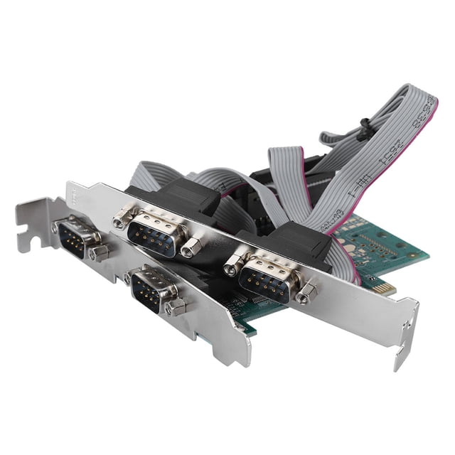 Serial Port Adapter,PCI-E to RS232 4 PC E Converter Card PC E Adapter Breakthrough Technology