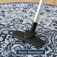 thumbnail image 4 of TWINNIS Round Boho Rug for Living Room Persian Rug Vintage Round Area Carpet for Bedroom,Blue,5'x5', 4 of 7