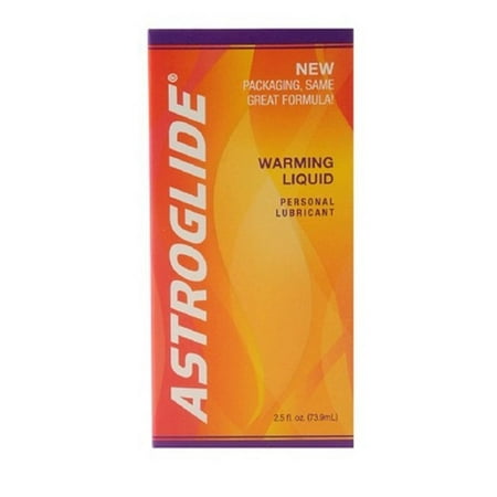 5 Pack Astroglide Personal Warming Lubricant Water soluble 2.5oz