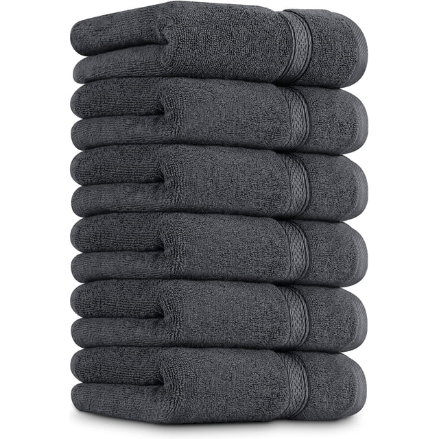 Toallas de mano Utopia Towels Premium, 100% algodón, 16 x 28 cm, gris 6P