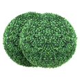 thumbnail image 2 of Realistic Fake Boxwood Topiaries (16" Tall, 2-Piece) – Round Artificial Hedge Plants for Year-Round Backyard, Porch & Event Decoration, 2 of 11