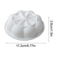 thumbnail image 4 of AYktou 7 Inch Baking Silicone Molds, Chrysanthemum Petal Shaped Cake Baking Tool Moulds Cake Molds, Jelly Candy Chocolate Fondant Molds for Birthday Tanabata Christmas Thanksgiving Kitchen Baking, 4 of 7