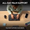 thumbnail image 4 of Logitech Wave Keys Wireless Ergonomic Keyboard with Cushioned Palm Rest - Graphite, 4 of 4