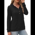 thumbnail image 1 of Suéteres de Mujer, Sudaderas con Capucha de Larga de Otoño, Sudaderas para Mujer, Ropa Informal Holgada de Moda Negro XL, 1 of 6