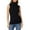 Black, variant on RMGVDSD Womens Tank Tops Casual Women's Fashion Solid Color Inside Small Shirt Sleeveless Turtleneck Tank Tops Base Shirt Loose Fit Fashion Tops