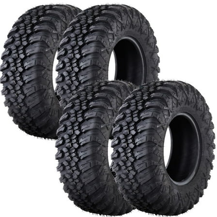 Set of 4 MERXENG ATV UTV all-terrain Tires 30x10x14 8PR Radial Construction Non-Directional Tread PatternI - PAIR of 2 UTV Tires for 14 inch Rims (AT30x10R14 8PR)