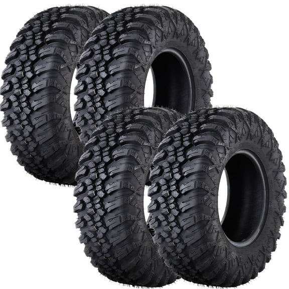 Set of 4 MERXENG ATV UTV all-terrain Tires 30x10x14 8PR Radial Construction Non-Directional Tread PatternI - PAIR of 2 UTV Tires for 14 inch Rims (AT30x10R14 8PR)