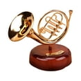 thumbnail image 1 of Boîte à Musique au Design de Saxophone, Présentoir Décoratif à Mouvement Mécanique pour Pièce, Ornement de Maison Style Vintage, 1 of 7