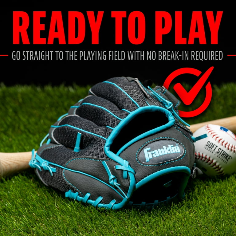 Gant De Teeball Franklin Sports 10,5" Jeunesse - Droitier - Rose/Graphite
