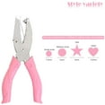 thumbnail image 2 of Small Mini Tiny Shaped Circle Metal Single Handheld Hole Paper Punch Punchers With Soft-Handled For Tags Clothing Ticket, 2 of 8