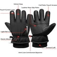 thumbnail image 5 of Jtbuh XLY Women's Men's Winter Gloves, Cold Weather Warm Gloves,Running,Hiking,Fishing,Hunting,Finger Touch Screen Gloves, 5 of 6