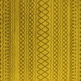 thumbnail image 1 of Ahgly Company Machine Washable Indoor Square Oriental Yellow Industrial Area Rugs, 8' Square, 1 of 4