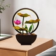 thumbnail image 4 of GUOOL Sculpture d'Eau de Table avec Lumière Collection Intérieure Bureau Vert, 4 of 5