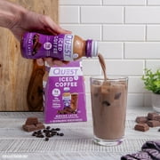 Quest Iced Coffee Mocha Latte, 90 Calories, 200mg of caffeine, 4 Count