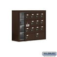 thumbnail image 1 of SalsburyIndustries 19148-14ZSC Cell Phone Storage Locker With Front Access Panel - 4 Door High Unit, Bronze, 1 of 1