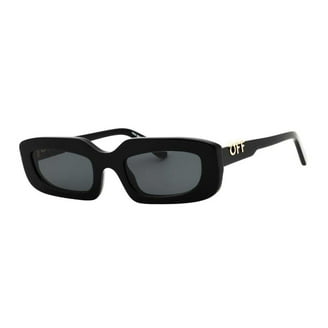 Off-White Virgil OERI008, Black Frame, Grey Lens, Pilot-Inspired