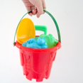thumbnail image 4 of 7pcs Beach Toy Sand Plaything Plastic Bucket Spade Shovel Rake Kids Children Tools Color Random, 4 of 7