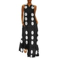 thumbnail image 2 of Domino Double Six Long Dress bandage dress woman dress, 2 of 7