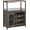 Red, variant on Ourlova IDEALHOUSE Wine Bar Rack Cabinet with LED Light Adjustable Shelves Coffee Bar Cabinet with Mesh Door and Baffle Design 36 in Tall Small Liquor Bar Cabinet for Home Kitchen Dinning Room Grey