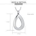 thumbnail image 2 of Teardrop Urn Necklace for Ashes Glass Cremation Jewelry for Women Men Teardrop Memorial Ash Pendant Funeral Keepsake Jewelry for Women Memory Jewelry for Women Men, 2 of 7